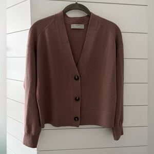 Everlane Crop Cashmere Cardigan Sweater